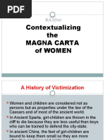 Explaining Contextualizing The MAGNA CARTA OF WOMEN