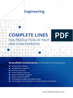 Complete Lines For Production of Juices and Concentrates B P Engineering