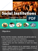 Social Institutions