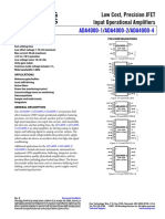 ADA4000-1 ADA4000-2 ADA4000-4: Low Cost, Precision JFET Input Operational Amplifiers