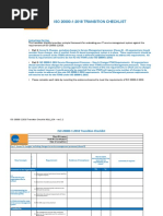 ISO 20000 - 1 2018 Transition Checklist 1 1