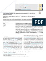 Experimental Study of Solar Photovoltaic Thermal PV T Air Co - 2020 - Solar en