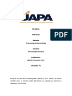 Psicología Del Aprendizaje-Tarea 6