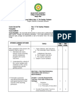 Section 1.the Professional Teachers Are Socially Responsible Chapter 1. Socially Responsible Teachers: Rich With Professional Heritage