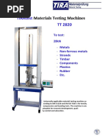 Tiratest TT 2820: Materials Testing Machines