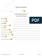 Urvey For OAD Ines: International Convention On Load Lines, 1966 Record of Conditions of Assignment