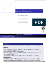 Consumer Mathematics: Gwendolyn Tadeo