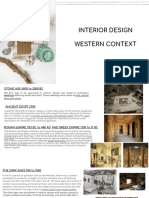 INTERIOR DESIGN in Western Context