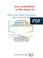 Book 5 - B.Ed MCQs Mixed Topcs