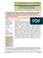 Formulation and In-Vitro Evaluation of Fast Dissolving Oral Film of Furosemide Using A Combination of Natural and Synthetic Disintegrant