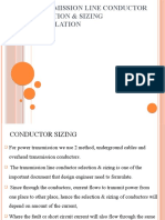 Transmission Line Conductor Selection & Sizing Calculation