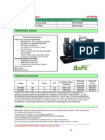 Características Estándar: Grupos Electrógenos Diésel BF-C400-60