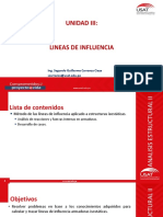 Unidad Iii - Lineas de Influencia - Armaduras Isostaticas PDF