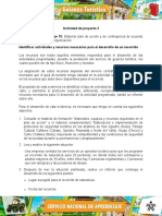 Evidencia 5 Informe Identificar Actividades Recursos para Recorrido