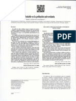 Hábitos de Vida Saludable en La Población Universitaria