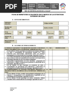 Ficha de Monitoreo Al Docente PDF