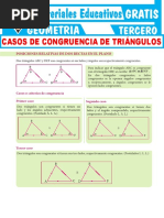 Casos de Congruencia de Triángulos para Tercer Grado de Secundaria PDF