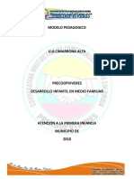 Modelo Pedagogico Cimarrona Alta 2018