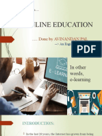 Online Education: ..... Done by AVINANDAN PAL