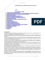 Sistema Salud Del Ecuador y Atencion Primaria Salud