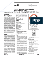 GRINNELL Figure 772 Grooved Rigid Coupling 1-1/4 - 24 Inch (DN32 - DN600) Sizes 1/2 Inch (M12) Bolt For 2 - 4 Inch (DN50 - DN100) Sizes General Description Technical Data