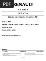 N.T. 6019 A TLX, Y Tl4 Caja de Velocidades Mecánica TL4