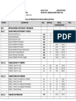 Presupuesto de Inst. Electricas