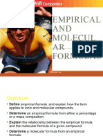 Empirical AND Molecul AR Formulas: Insert Picture From First Page of Chapter