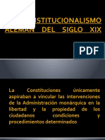 El Constitucionalismo Alemán Del Siglo Xix