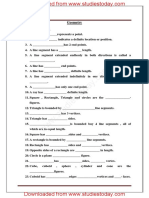 CBSE Class 3 Mathematics - Geometry PDF