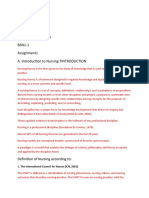 Nasser, Nesreen Abdu BSN1-1 Assignment1 A. Introduction To Nursing TINTRODUCTION