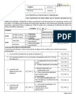 Encuesta de Estratificacion Del Riesgo Individual: Nombre: #Identificación: Edad: Con Quien Convive Sexo