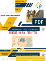 2° Lengua Habla y Dialecto