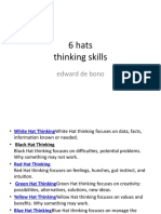 6 Hats Thinking Skills: Edward de Bono