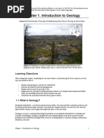 Chapter 1. Introduction To Geology: Learning Objectives