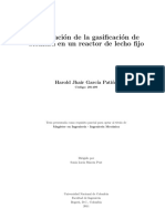 Balance de Energia en Biomasa en El Gasificador PDF