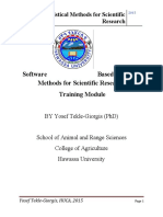 Statistical Methods For Scientific Research Trainning Module1