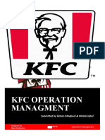 KFC Operation Managment: Submitted by Rehan Maqbool & Mishal Iqbal