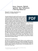 Self-Confidence, Interest, Beliefs, and Metacognition: Key Influences On Problem-Solving Behavior!