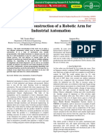 Design and Construction of A Robotic Arm For Industrial Automation IJERTV6IS050539