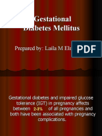 Gestational Diabetes Mellitus