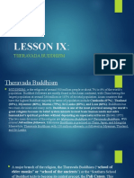 Lesson Ix:: Theravada Buddhism