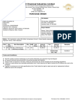 Tufail Chemical Industries Limited: Purchase Order