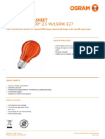 ST CLAS A 15 300° 2.5 W/1500K E27: Product Datasheet