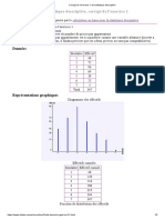 Corrigé de L'exercice 1 de Statistique Descriptive