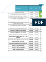 Diagrama de Gantt Dani