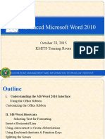 Advanced Microsoft Word 2010