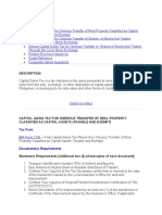 Index For Capital Gains Tax