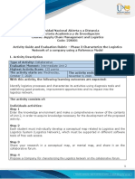 Activity Guide and Evaluation Rubric - Unit 2 - Phase 3 - Characterize The Logistics Network of A Company Using A Reference Model PDF