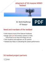 Design and Development of 5G Massive MIMO Testbed: Dr. Rohit Budhiraja IIT Kanpur